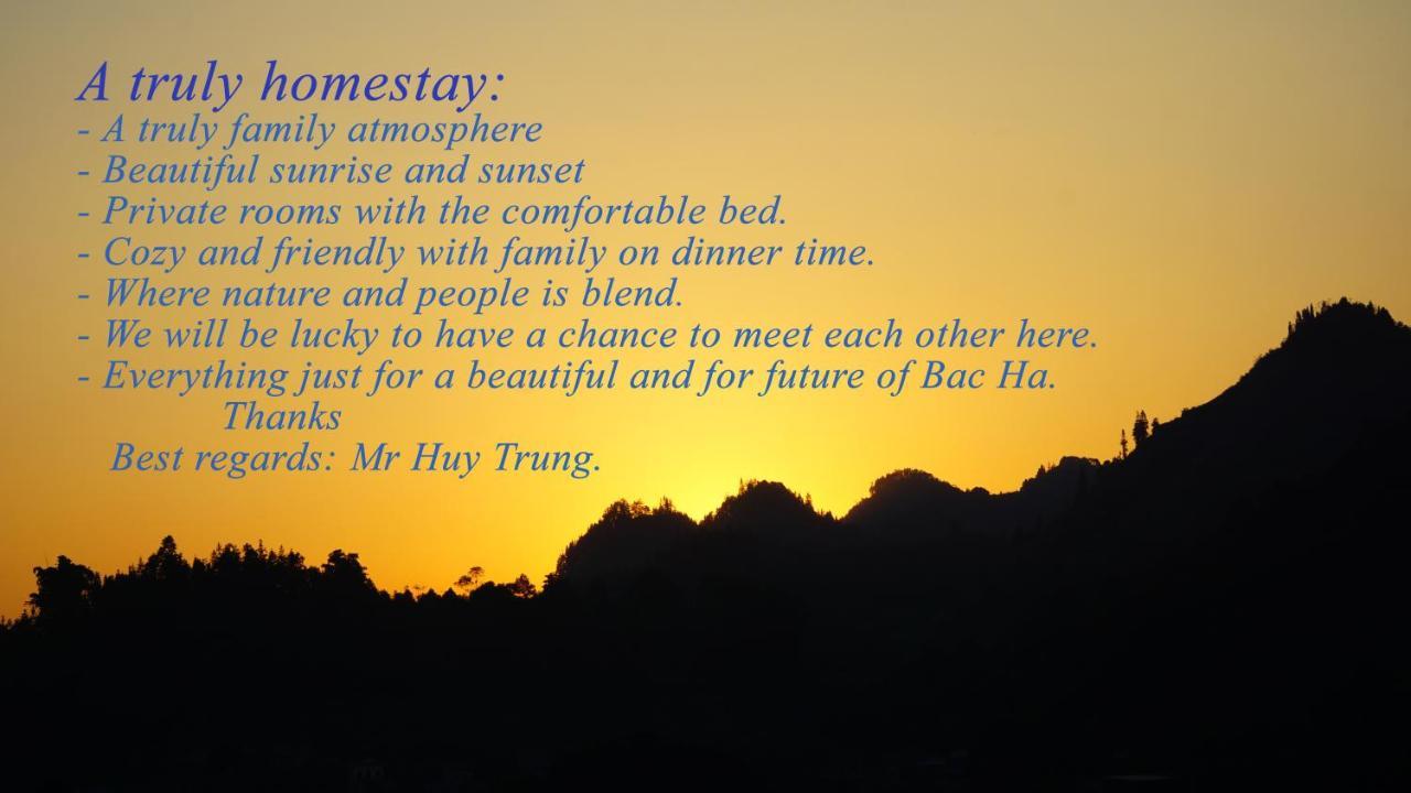 Huy Trung Homestay Bac Ha  Exterior foto